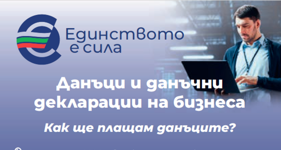 Данъци и данъчни декларации - брошура за бизнеса